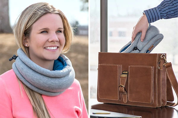Lightweight and portable, the Ostrich Pillow Light is perfect for traveling.