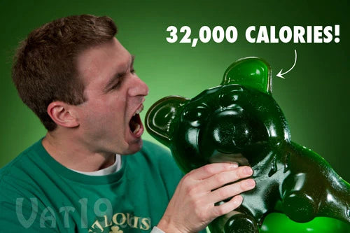 The Party Gummy Bear contains over 11 pounds of sugar!