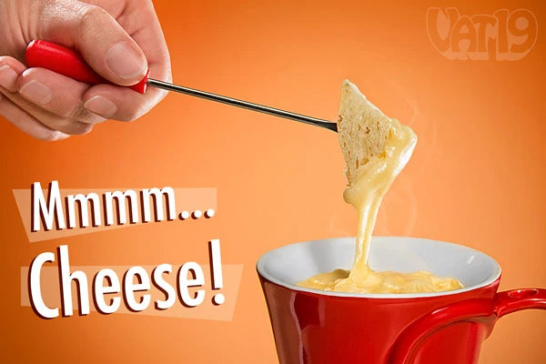 Enjoy a variety of dipping sauces with the Sweetheart Fondue Set.