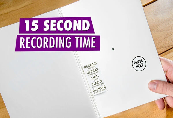 Your custom recording can be up to 15 seconds long.