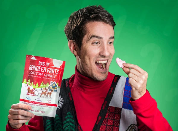 A person enjoys Reindeer Farts