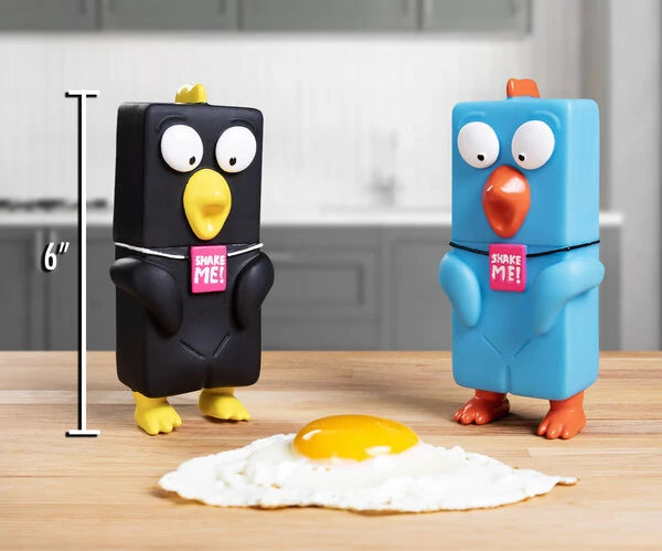The Shake Me Rubber Chicken stands approximately 6 inches tall.