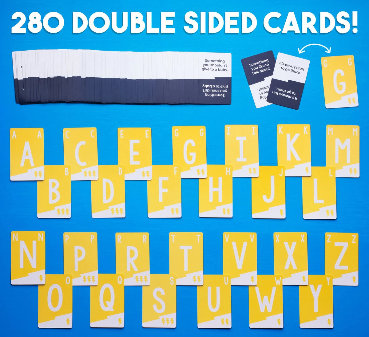Includes: 280 double-sided cards