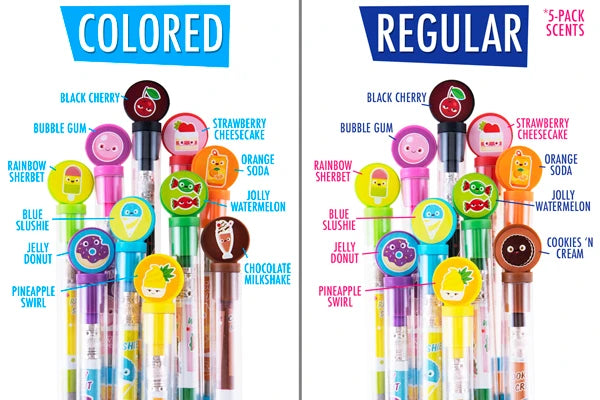 Ten pencils in ten different delicious scents
