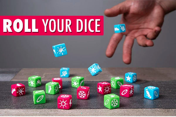 Roll Your Dice; Match & Grab; then eliminate your dice to win!
