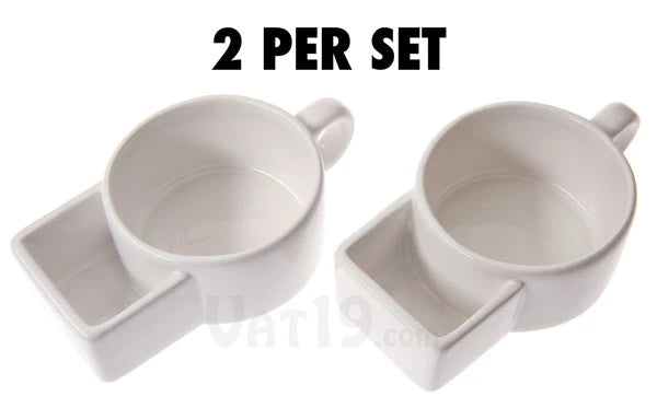 Double down on your cracker-carrying soup mugs with a pair of Soup & Cracker Mugs.
