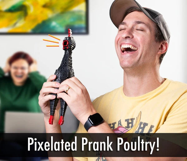 The peculiar poultry toy has been pixelated!