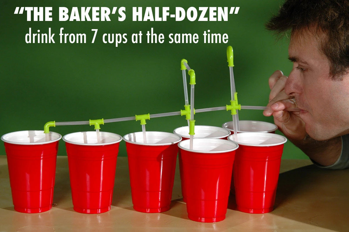 With just one set of Strawz, you can easily drink from seven beverages simultaneously.
