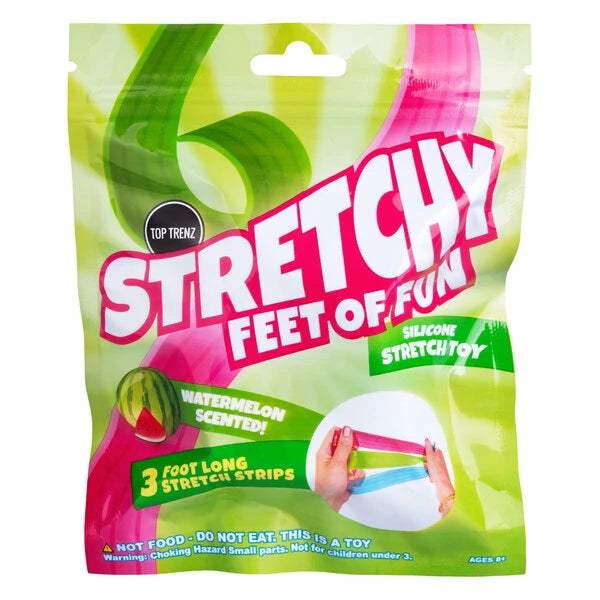 These glossy strips may look like candy, but they're actually made of squishy, stretchy, silicone.