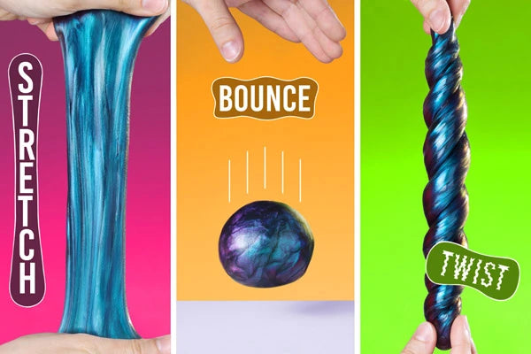 Super Illusions Putty bounces and stretches as well as any "normal" putty.