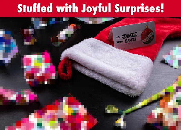 The Super Stuffed Stocking is prefilled with 10+ curiously awesome toys and candies.