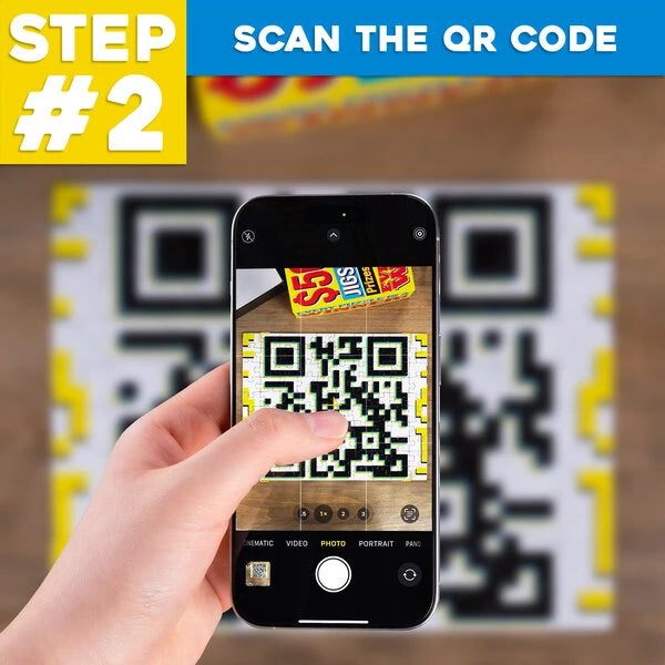 Once they finish the puzzle, they'll scan the QR code to find out how much they've "won".