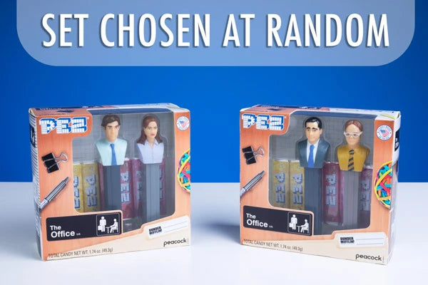 Because we receive this item in an assortment, we must sell them randomly. You'll receiver either Pam and Jim or Michael and Dwight.