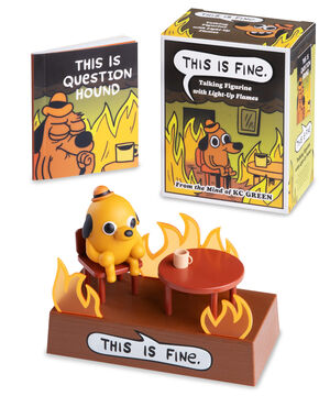 "This Is Fine" Figurine beauty shot