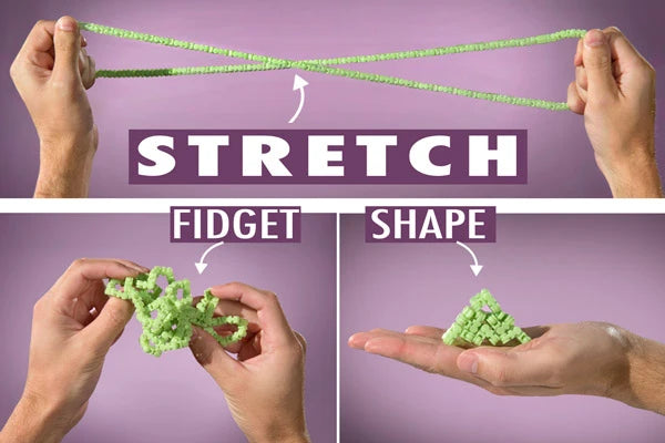 Each Twiddle Mega has 175 interlocking pieces that can be sculpted, shaped, or crunched into whatever your mind can dream up.