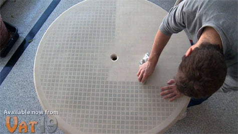 Just one Ultimate Cloth removed the dirt and grime from this table with just water