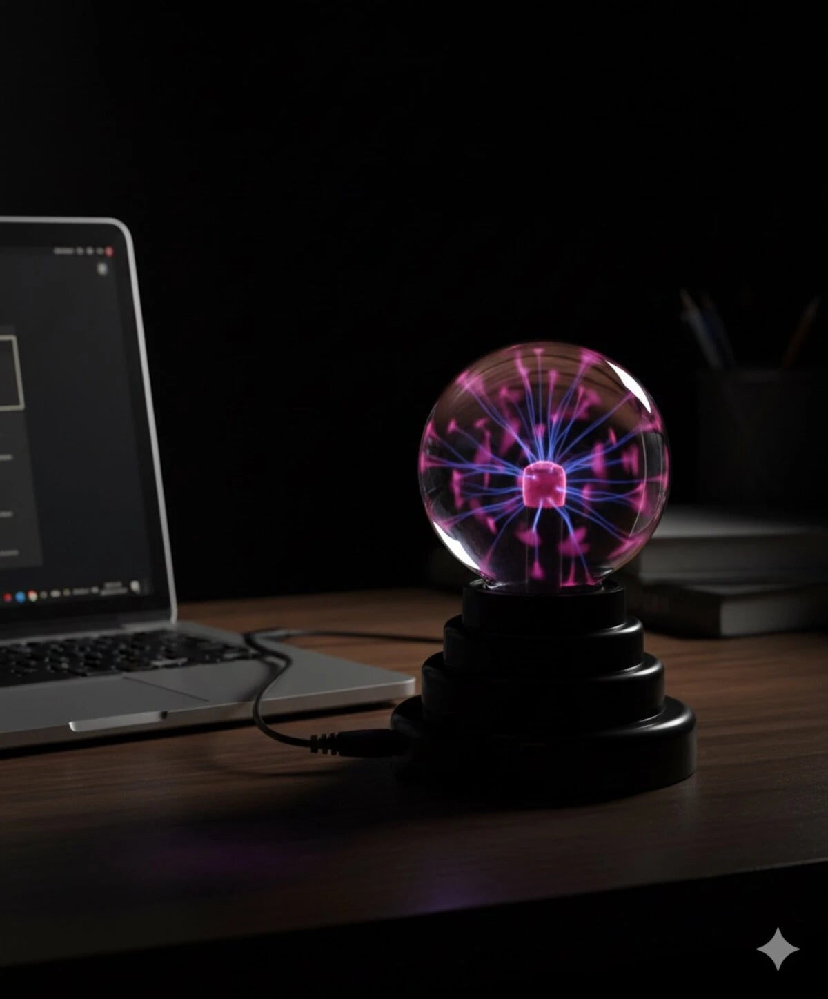 Designs for plasma balls created by electrical pioneer Nikola Tesla gave way to totally rad novelty toys in the '80s, and this updated design is powered by USB.