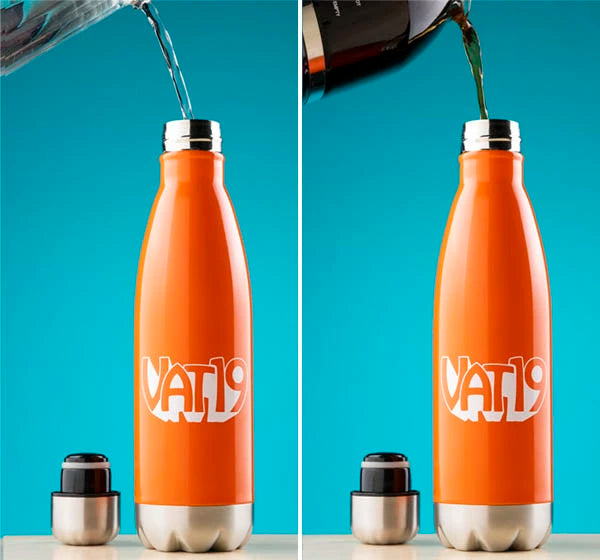 Insulates hot or cold drinks for 12 hours!