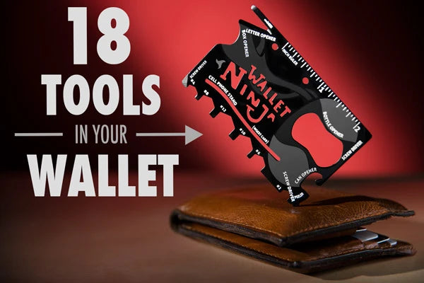 The Wallet Ninja features a bevy of useful tools that will always be at-the-ready!