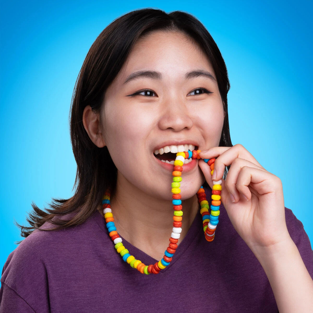 Throw on this sour candy necklace and take "lookin’ like a snack" to a whole new level!