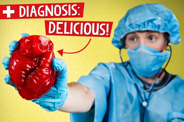 Realistic gummy heart