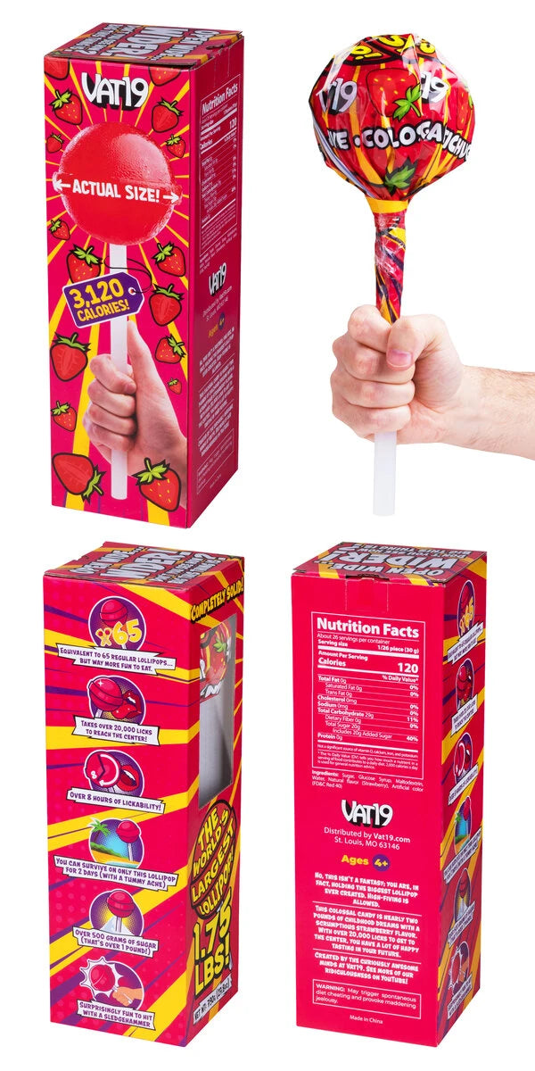 You almost don't want to take it out of its beautiful box, but then you realize it's 1.75 pounds of delicious strawberry candy!