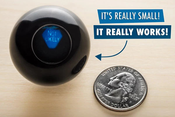 The super tiny magic 8-ball is fully functional!