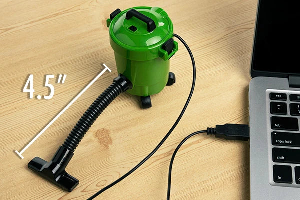 To power this handy "hoover," simply plug it into your computer's USB port.