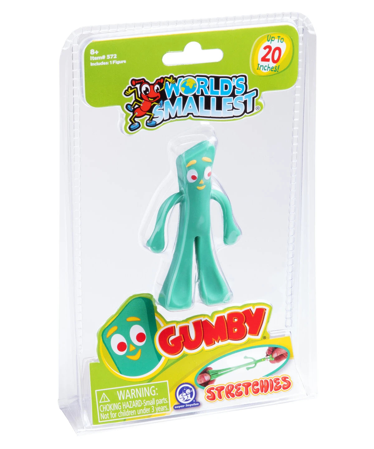 Stretch him, smush him, twist him, and do whatever your fidgeting heart desires.