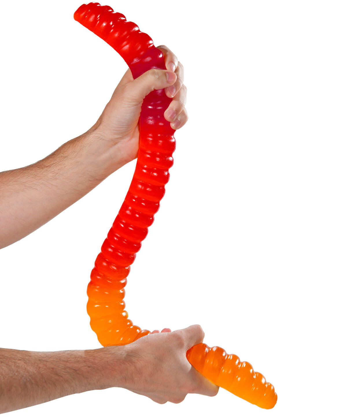 Giant 3-Pound Gummy Worm-Red Cherry & Orange beauty shot