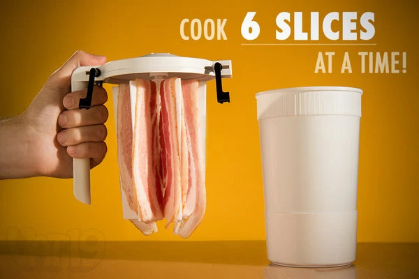 With the WowBacon, you can cook up to six tasty strips of bacon in a matter of minutes.