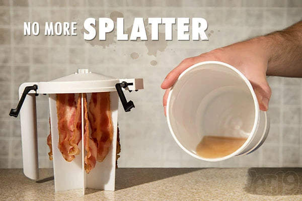 WowBacon collects those greasy drippings for easy disposal.