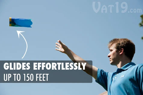 The X-Zylo Air Rider is simple to throw long distances.