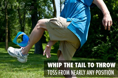 To throw, simply grip the X-Zylo Air Rider by its tail and whip it.