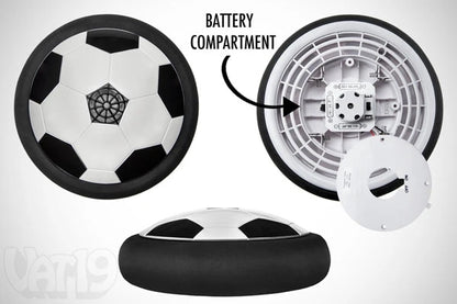 The Air Power Soccer Disc requires four AA batteries (not included).