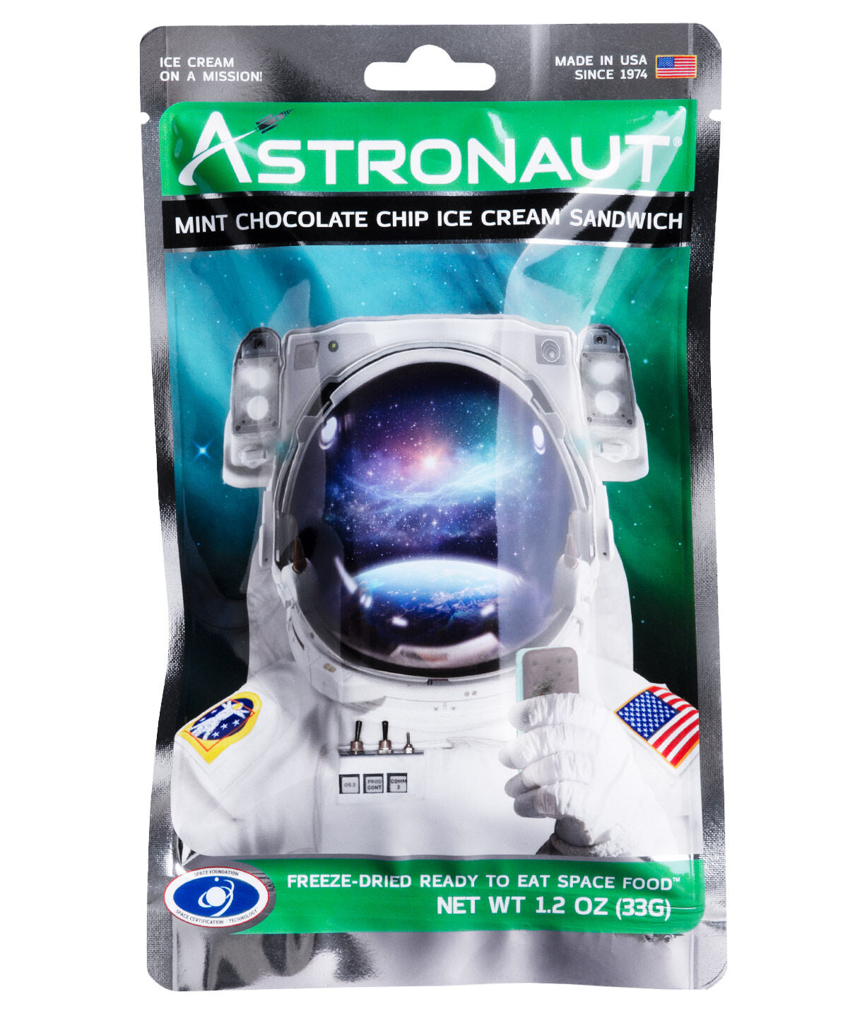 Astronaut Ice Cream-Mint Chocolate Chip beauty shot