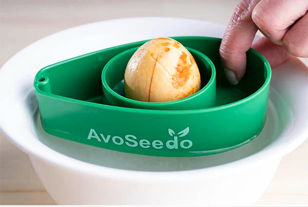 Finally, place the seed in the cleverly-designed AvoSeedo!