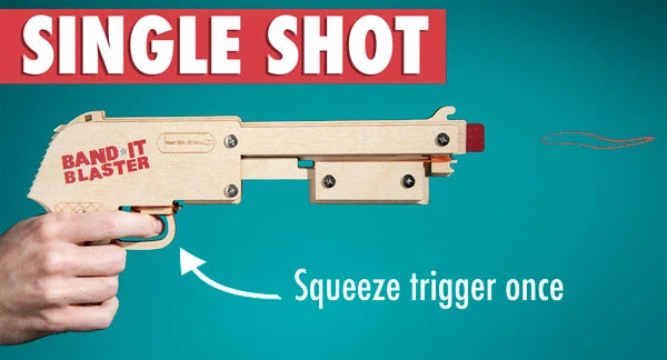 Rubber Band Shotgun in single fire mode.