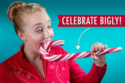 'Tis the season for super-sized striped sugar.