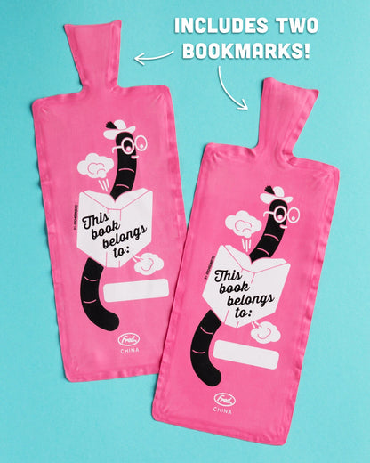 Each order includes two flatulating bookmarks.