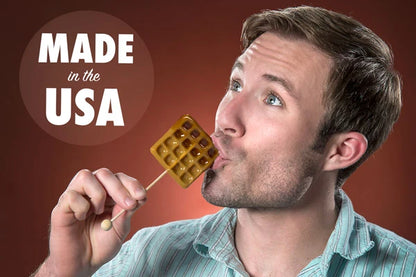 Breakfast Lollipops are lovingly crafted in the USA.