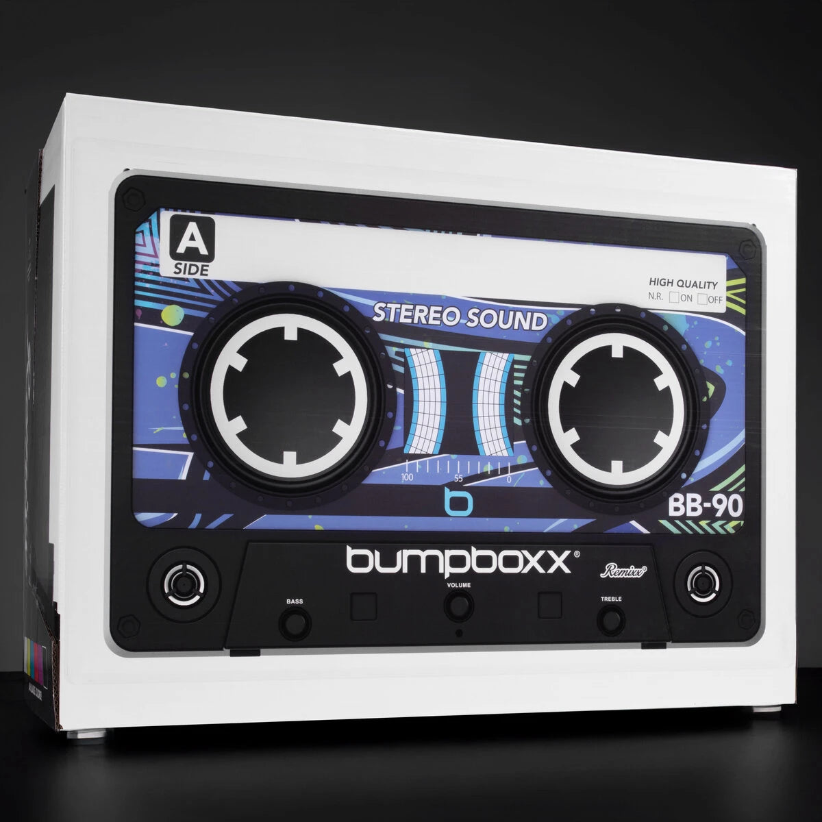 Includes: Charger and cable, carrying strap, remote control, wireless mic (batteries included), dry erase markers, and a USB charging port.