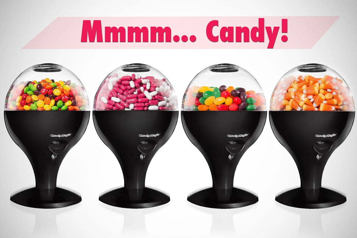 The Automatic Candy Dispenser is compatible with many different types of small candies.