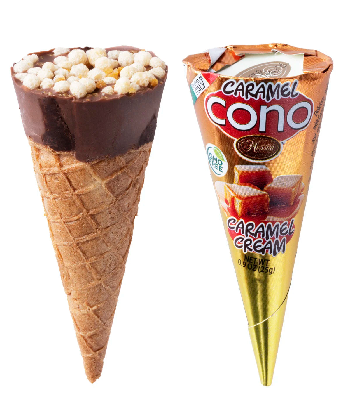 Candy-filled Waffle Cones-Caramel Flavor beauty shot
