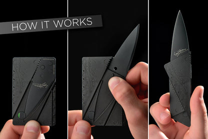 The CardSharp is a full-featured utility knife that fits into your wallet.