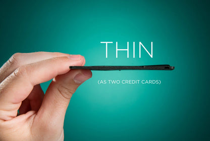 The CardSharp weighs less than half an ounce! You'll hardly notice it in your wallet.