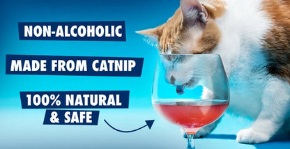 Your cat will adore the healthy, all-natural, ethically sourced ingredients in every glass of Cat Wine.