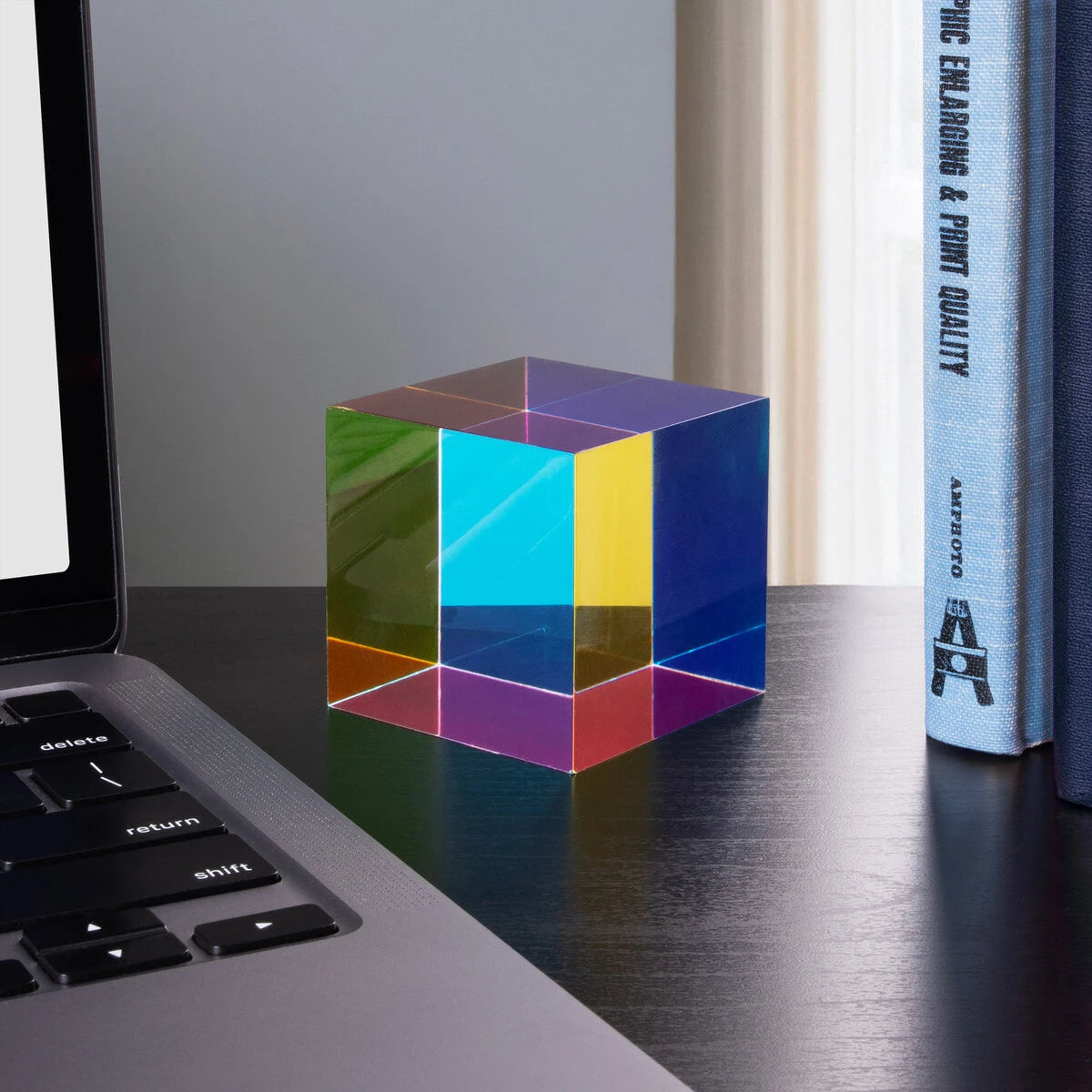 An eye-catching physics toy that teaches experimentation through color and light.