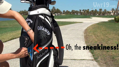 Discreetly store up to nine cans of beer in your golf bag with the Covert Cooler.