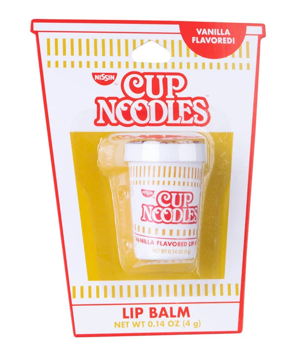 Cup Noodles Lip Balm packaging.